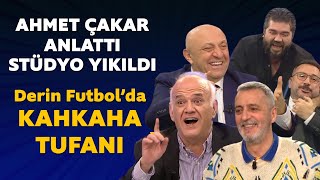 Derin Futbolda kahkaha tufanı Ahmet Çakarın sözleri gülme krizine soktu [upl. by Aileno387]