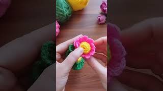 Very beautiful flower crochet for beginners 💯👌 [upl. by Locin910]