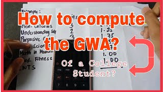 How to Compute GWA of a College Student  Tutorial  Easy [upl. by Horacio]