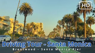 Brentwood X Santa Monica  Driving Tour  HD 2024 sped up 2x [upl. by Ecirtaeb]