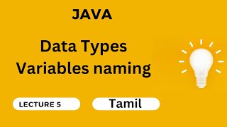 5 Data Types java  variables  rules of Variables naming  examples  quiz int float byte [upl. by Sadie]