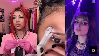 New year new piercings  At Home Piercings Tiktok [upl. by Nylle995]