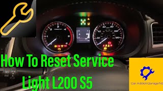 How To Reset Service Light Mitsubishi L200 Series 5  Mitsubishi Triton Fiat Fullback l200 shorts [upl. by Leamsi160]