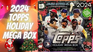 2024 Topps Holiday Mega Box  1 Auto or Relic Per Box [upl. by Sandler393]