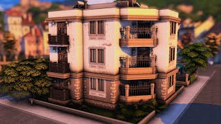 ROMANIAN APARTMENT BUILDING  LIFE AND DEATH  FOR RENT  The Sims 4 Speed Build [upl. by Adleme321]