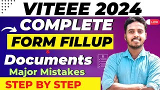 VITEEE 2024 form fill up 🔥  Step by Step  VITEEE 2024 Application form  VIT Vellore VITEEE 2024 [upl. by Goetz]