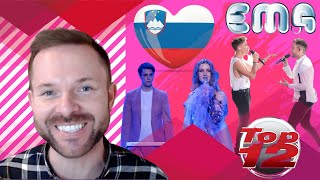 EMA 2022 TOP 12 🇸🇮  SLOVENIA EUROVISION  EUROVISION CONTEST 2022  SLOVENIA EUROVISION REACTION [upl. by Cristina887]