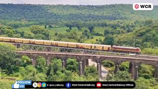 WCR l breathtaking scenic view of the train passing through the Dara rail section of Kota div [upl. by Zehc76]