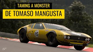 Gran Turismo 7  Taming A Monster  De Tomaso Mangusta [upl. by Verdi]