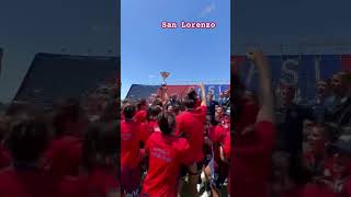 Festejos de SanLorenzo campeon de la ligaprofesional 2024 futbolfemenino futbol ciclon arg [upl. by Corson680]