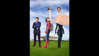 Robert Downey Jr 😎 Tom Holland as Spiderman 🤩 Scarlett Johansson 😍 wrong head change challenge 🤗 The [upl. by Breen]