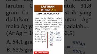 Pembahasan KIMIA XII HUKUM FARADAY 2 [upl. by Miranda]