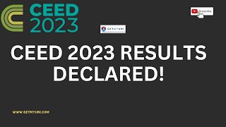 CEED 2023 Results Out Now  How to download CEED 2023 Results GetMyUni ceed2023 ceed2023results [upl. by Westbrooke]