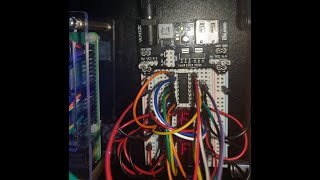 Temperature sensor script using 74HC595 to output result to TIL311 displays  Raspberry PI 4 [upl. by Trudy]