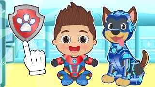 BEBÉS ALEX Y MAX 🐕‍🦺🦸 Se disfrazan de super patrulla [upl. by Lancey]