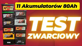 Test Akumulatorów 80Ah Prądem Zwarciowym S6E004 [upl. by Nosna]