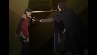 Sasuke Almost Kills Sarada  Team 7 vs Shin Uchiha Full Fight 60 FPS EPISODE 21 BS [upl. by Stoll763]