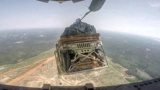 Humvee Airdrop From C17 [upl. by Allicerp]