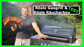 Räuchern mit dem Gasgrill Test Rösle Videro G4S und Räucherbox [upl. by Cohbert]