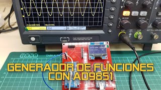 ✅ Generador de funciones con módulo AD9851 y Arduino  PCBWayes [upl. by Kinelski]