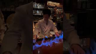 A Bartender’s Fiery Skills in Action 🔥🍸mogu2food on IG shorts japan [upl. by Eniac364]