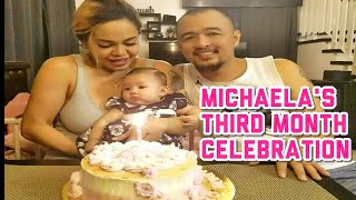 ETHEL BOOBA VLOG65 MICHAELAS THIRD MONTH CELEBRATION [upl. by Kakalina]