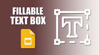 How to make fillable text box in Google Slides [upl. by Rosenwald]