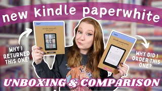 The New Kindle Paperwhite 💙  Unboxing amp Comparison to the Kindle Colorsoft  Honest Review [upl. by Lahpos681]