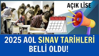 2023 Açık Lise Sınav Tarihleri Açıklandı Sınavlar Ne Zaman ve Ne Şekilde Yapılacak [upl. by Ogawa]