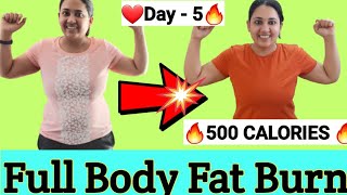 DAY5 BODY SLIMMING WORKOUT  500 CALORIES WORKOUT  SLIM ARMS  BELLY  LEGS  LOSE 5KG IN 14 DAYS [upl. by Asa]