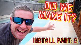 LIVE  Vman Vlogs  Narellan Fibreglass Pool Install  paving and tiling  but is it all done [upl. by Tavia]