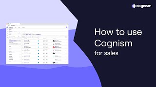 How to use Cognism for Sales [upl. by Romonda867]