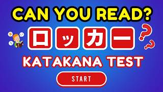 101 Katakana Reading Practice Hard Level 4 Learn Japanese for Beginners Quiz [upl. by Schaper]