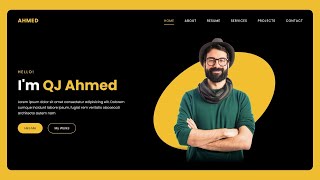 Responsive Portfolio Website Using HTML CSS amp JavaScript For Beginners [upl. by Graf]