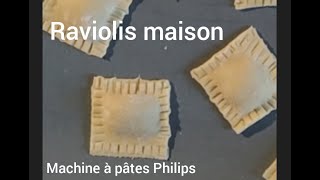 test raviolis machine à pâtes Philips pasta maker [upl. by Anauq]