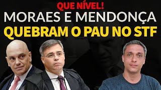 Que nível Quebra pau entre Moraes e Mendonça no STF Moraes não aceita discordância [upl. by Herbst]