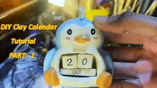 Clay Calendar diy tutorial Part 1 [upl. by Htebzil]