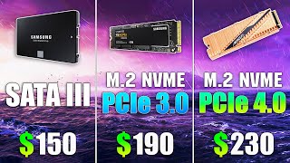 SSD NVMe PCIe 40 vs SSD NVMe PCIe 30 vs SSD SATA III Loading Windows and Games [upl. by Fayette106]