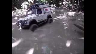 4x Axial Wraith CC01 SCX10 Tundra Defender at Chestnut Ave Log and Mud trail 20 Nov 11 [upl. by Rey787]