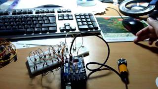 Arduino Infrared sensor and chase leds [upl. by Kamat356]