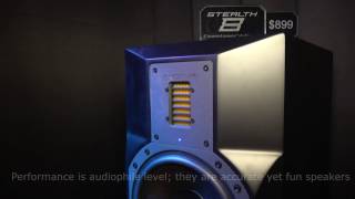 Emotiva Stealth 8 Studio Monitors with XMC1 PrePro at AXPONA 2017 [upl. by Rosamond]