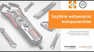 Szybkie wstawianie komponentów  MuM Multitool for Inventor [upl. by Sophi185]