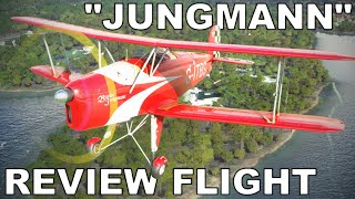 Bucker BU131 quotJungmannquot  Full Flight Review  Marthas Vineyard  Microsoft Flight Simulator [upl. by Eramal]