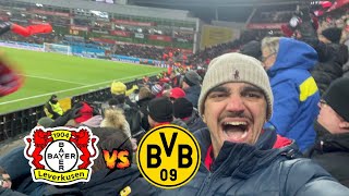 Heftige Stimmung 🔥 im Topspiel ⚫️🔴  Bayer Leverkusen vs Borussia Dortmund  Stadionvlog [upl. by Lasala]