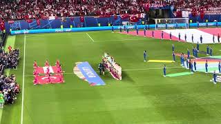 EURO 2024 – Last 16  Austria against Turkey – National Anthem Turkey  Nationalhymne Türkei [upl. by Nosiaj]