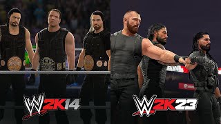 The Shield Entrance Evolution WWE 2K14 to WWE 2K23 [upl. by Warrenne605]