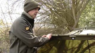 JRC Contact Brolly  ‪Carp Fishing Angling Overnight Shelter Bivvy‬ Product Demo [upl. by Lundberg]