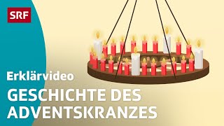 Wer erfand den Adventskranz – einfach erklärt  Kindervideos  SRF Kids [upl. by Oetsira845]