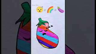 Easy Emoji 😴🌈🍆 Drawing For Kids  Art 131 [upl. by Chivers]