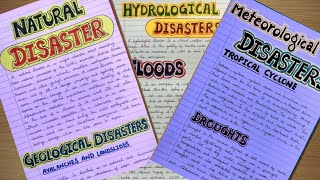 Disaster Management Project  Social Science Class 8910 [upl. by Neved]